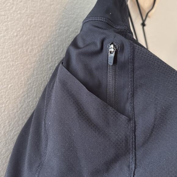 Athleta Black Action Skort in Dobby Black 14.5” Womens Size Small - Picture 3 of 8